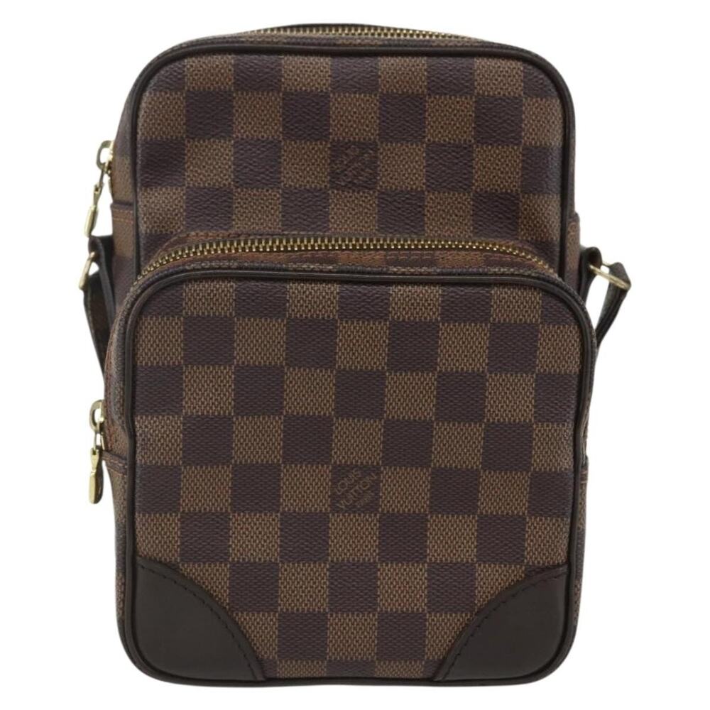 Louis Vuitton Damier Ebene Amazon Shoulder Bag Spo Brown